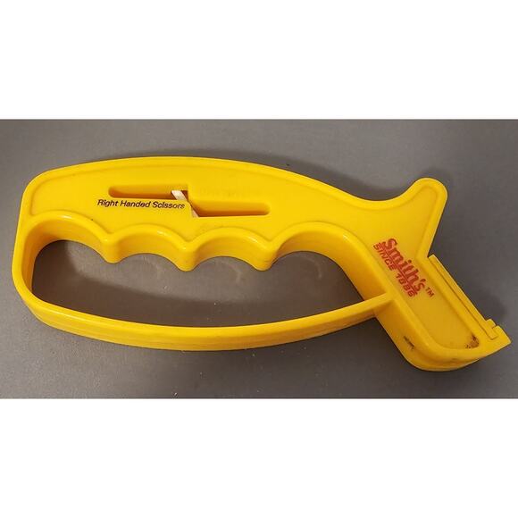 Smith's Yellow Knife And Scissor Sharpener for Right & Left Handed Scissors - Picture 1 of 7